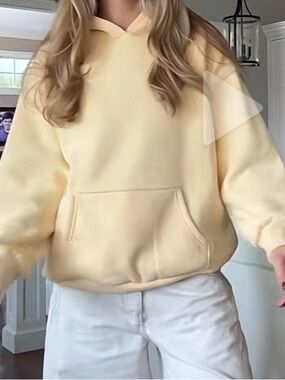 Women’s Butter Yellow Hoodie L